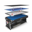 Игровой стол UNIX Line Трансформер 4 в 1 (204х112 cм) Black GTM204X112BK спортивный интернет магазин екатеринбургспорт ру доставка - Подарки для детей